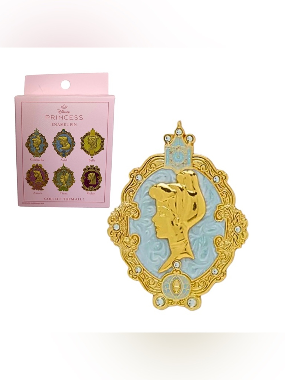 Disney Princess Brooch Blind Box Enamel Pin Cinderella